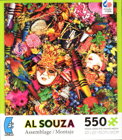 Al Souza Assemblage Carnival 550 Piece Puzzle