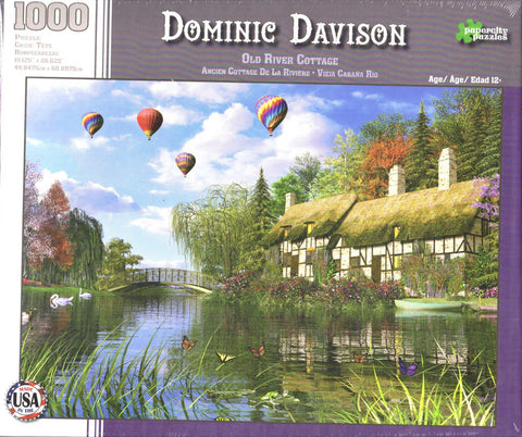 Old River Cottage 1000 Piece Puzzle