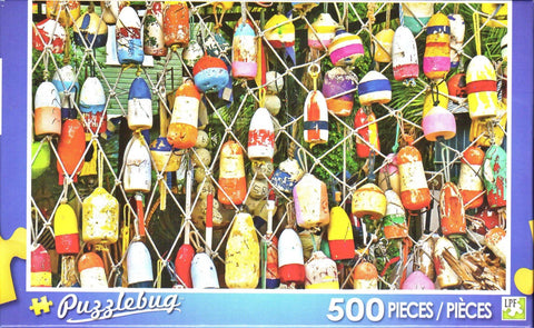 Puzzlebug 500 - Colorful Lobster Buoys