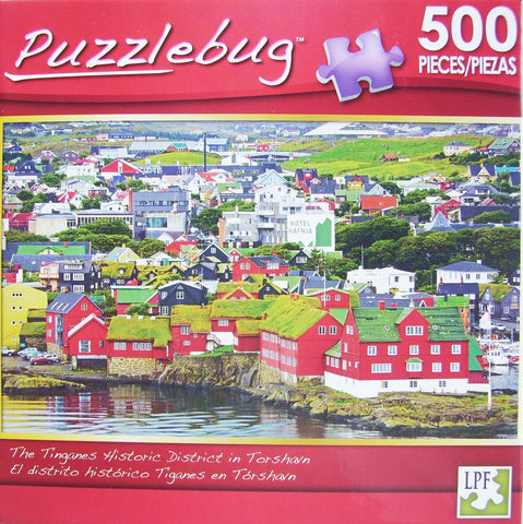 Puzzlebug 500 - Tinganes Historic District in Torshavn