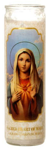 Sacred Heart of Mary (Sagrado Corazon De Maria) Devotional Candle