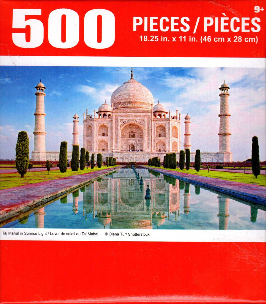 Taj Mahal in Sunrise Light 500 Piece Puzzle