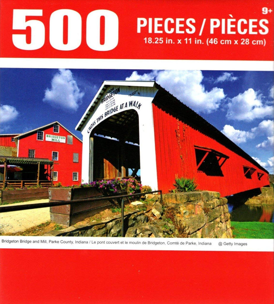 Bridgeton Bridge and Mill Parkle County Indiana 500 Piece Puzzle