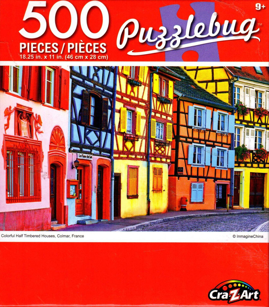 Puzzlebug 500 - Colorful Half Timbered Houses Colmar France