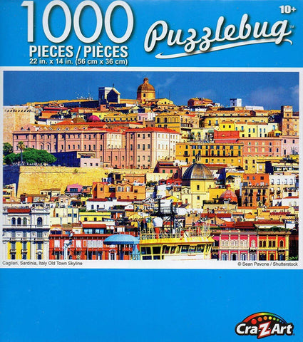 Puzzlebug 1000 - Cagliari Sardinia Italy Old Town Skyline