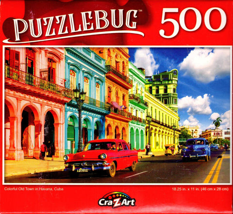 Puzzlebug 500 - Colorful Old Town in Havana Cuba