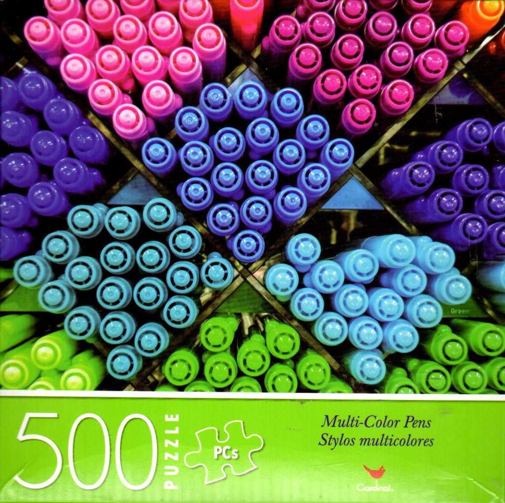 Multi-Color Pens 500 Piece Puzzle