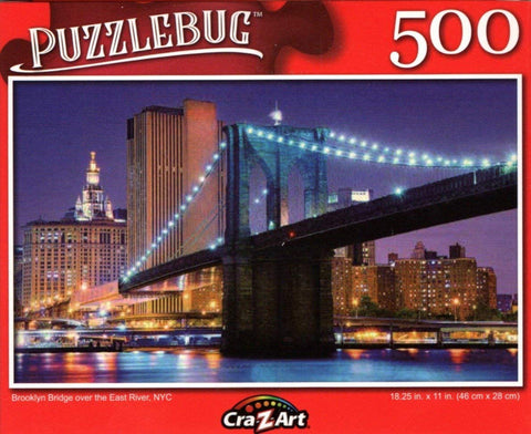 Puzzlebug 500 - Brooklyn Bridge over the East River