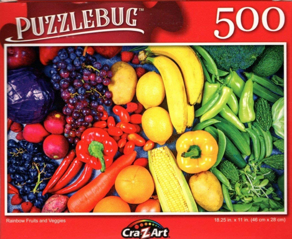 Puzzlebug 500 - Rainbow Fruits and Veggies