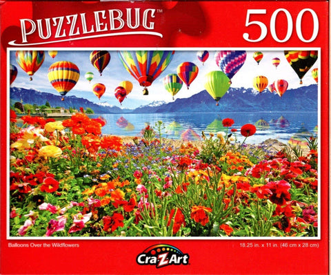 Puzzlebug 500 - Balloons Over the Wildflowers