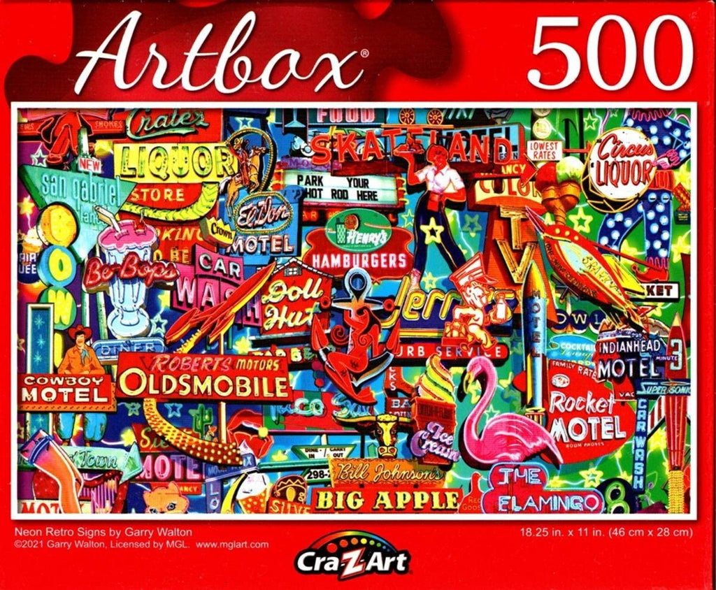 Artbox 500 - Neon Retro Signs by Garry Walton